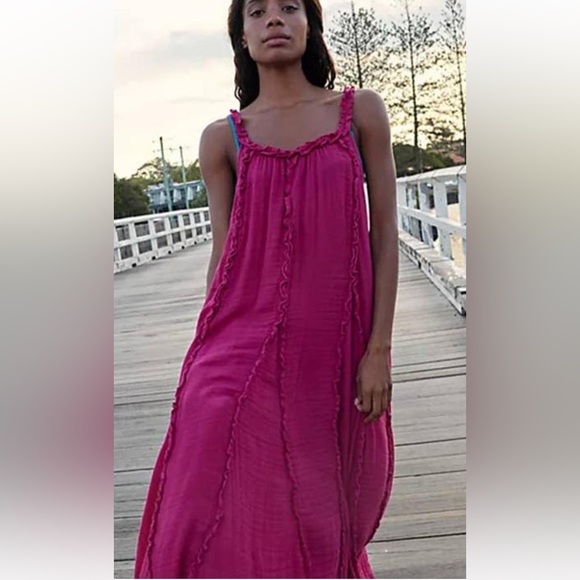 COPY - Free people McKinley maxi dress in fuchsia - Picture 2 of 3